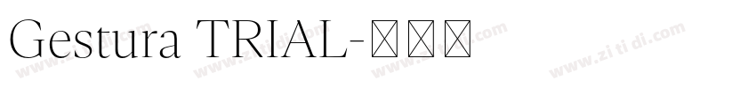 Gestura TRIAL字体转换 Gestura TRIAL字体转换
